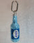 "Fresh" Soju keychain (a blue soju bottle with a blue and white label, featuring silver keychain hardware)