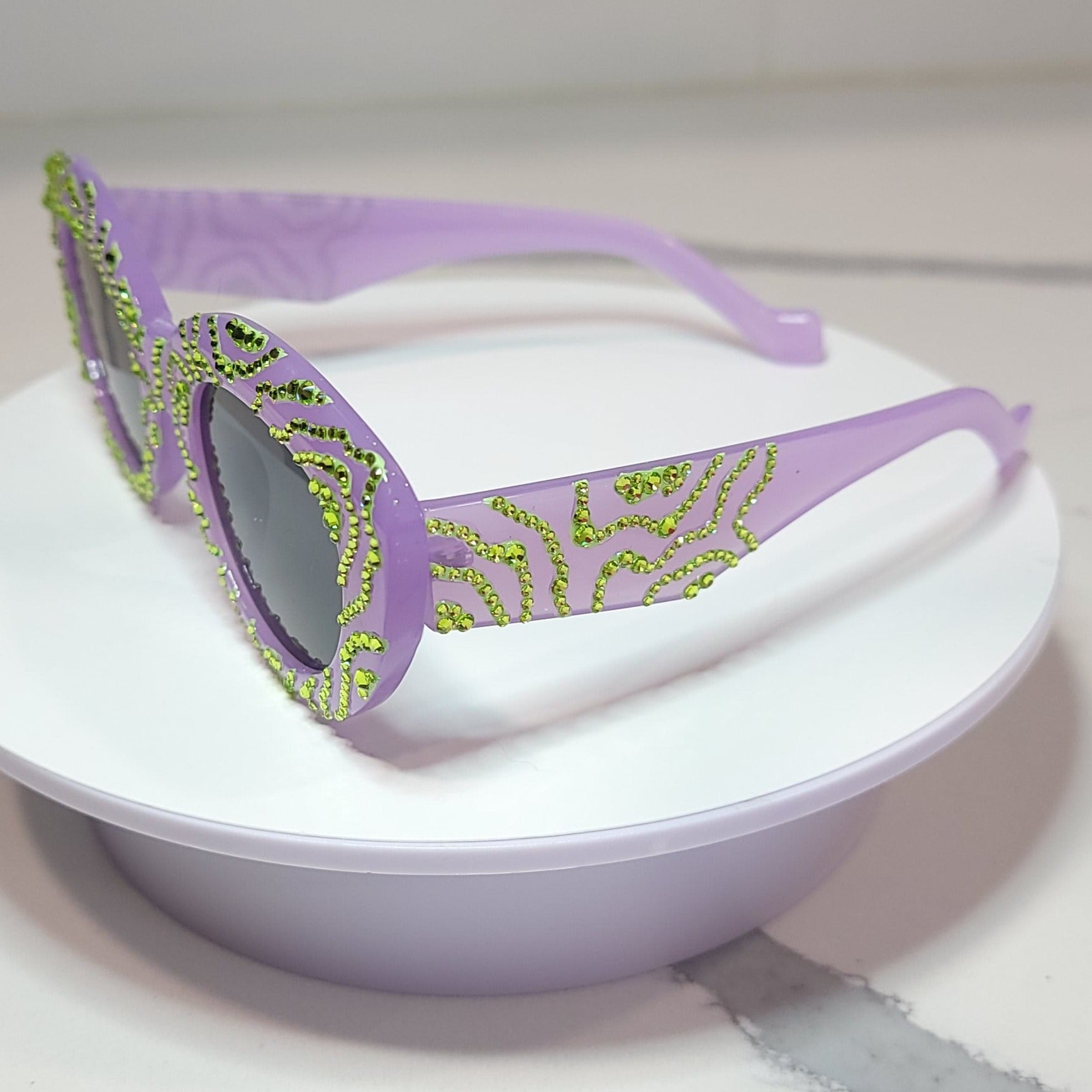 nightmare vision goggles Matcha Nightmares Glasses - Korean Luxury Rhinestone Accessory