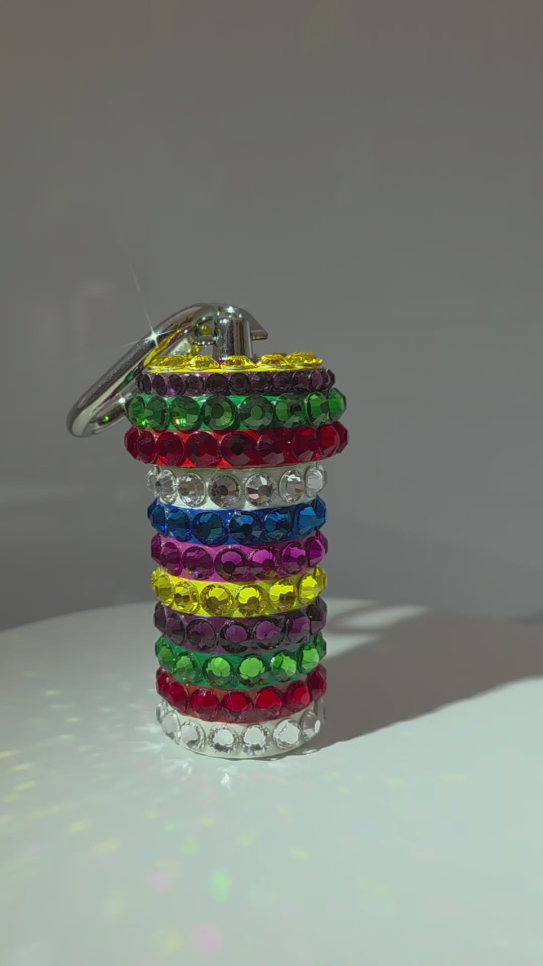 Sustainable Saekdong Pill Bottle Keychain