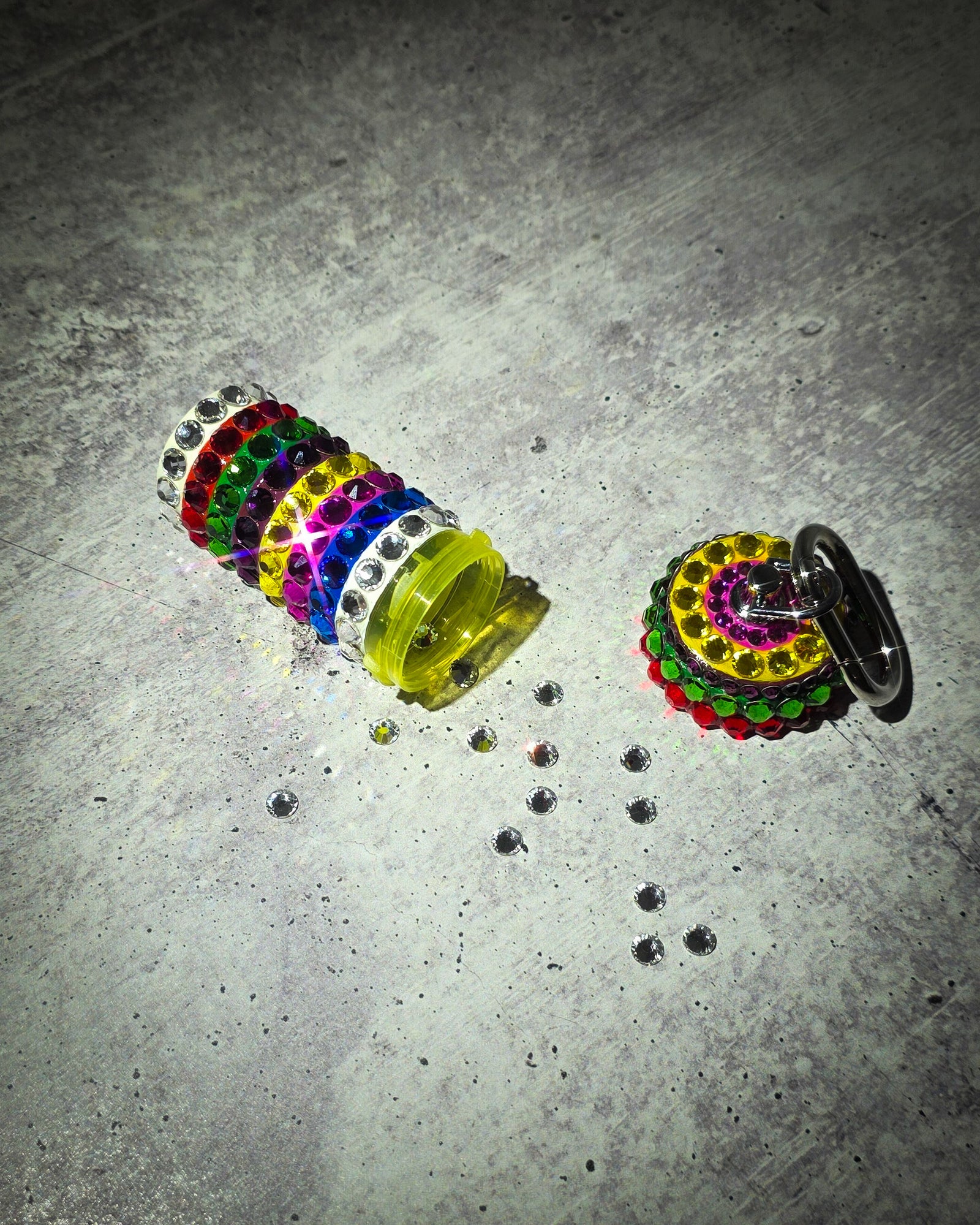 Sustainable Saekdong Pill Bottle Keychain